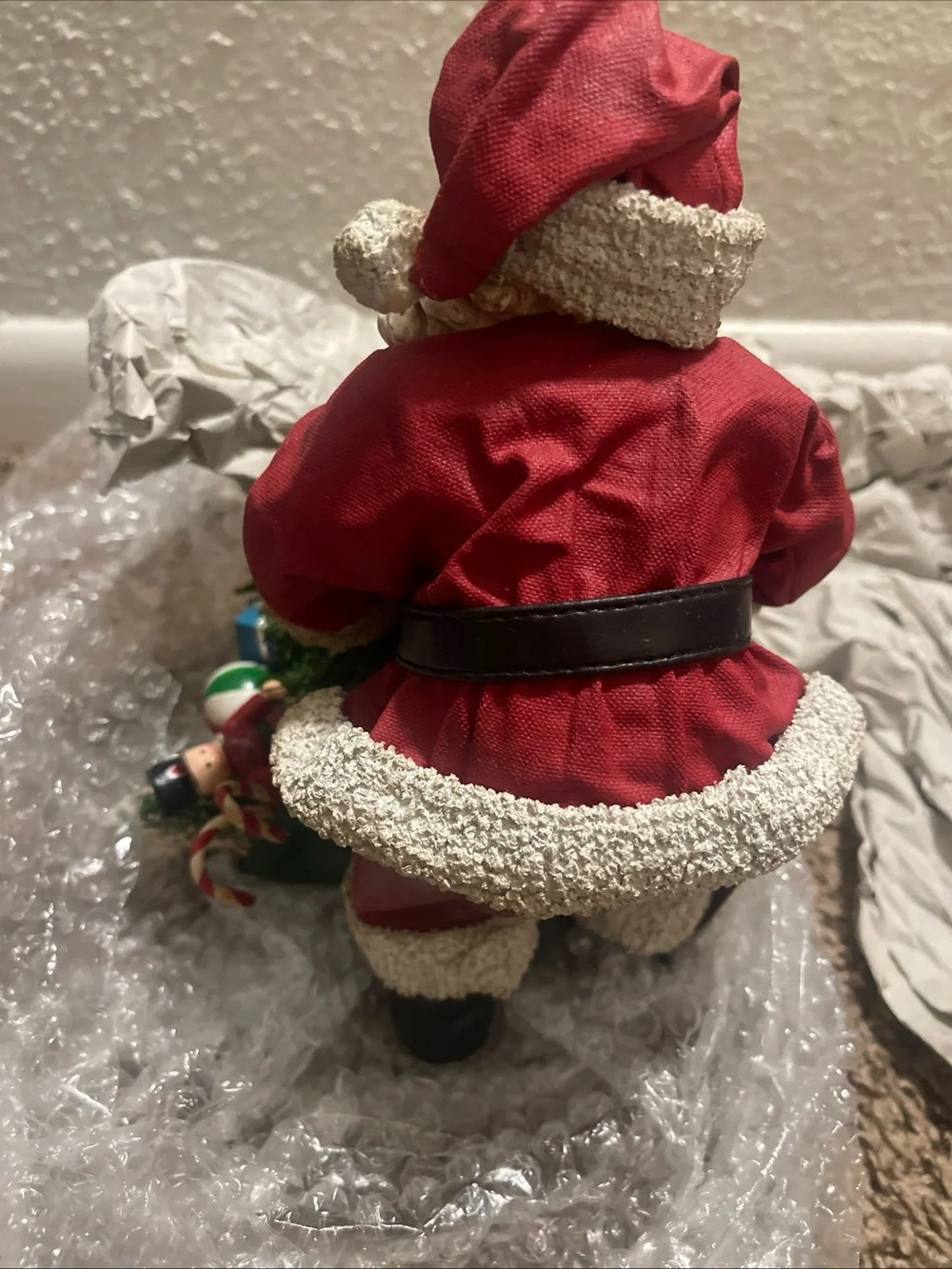 Santa Figurine Holiday Decoration - Red Coat